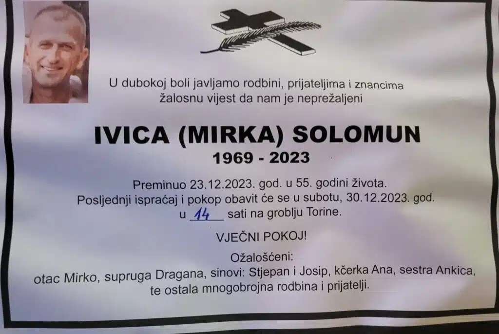 Preminuo je Solomun Ivica