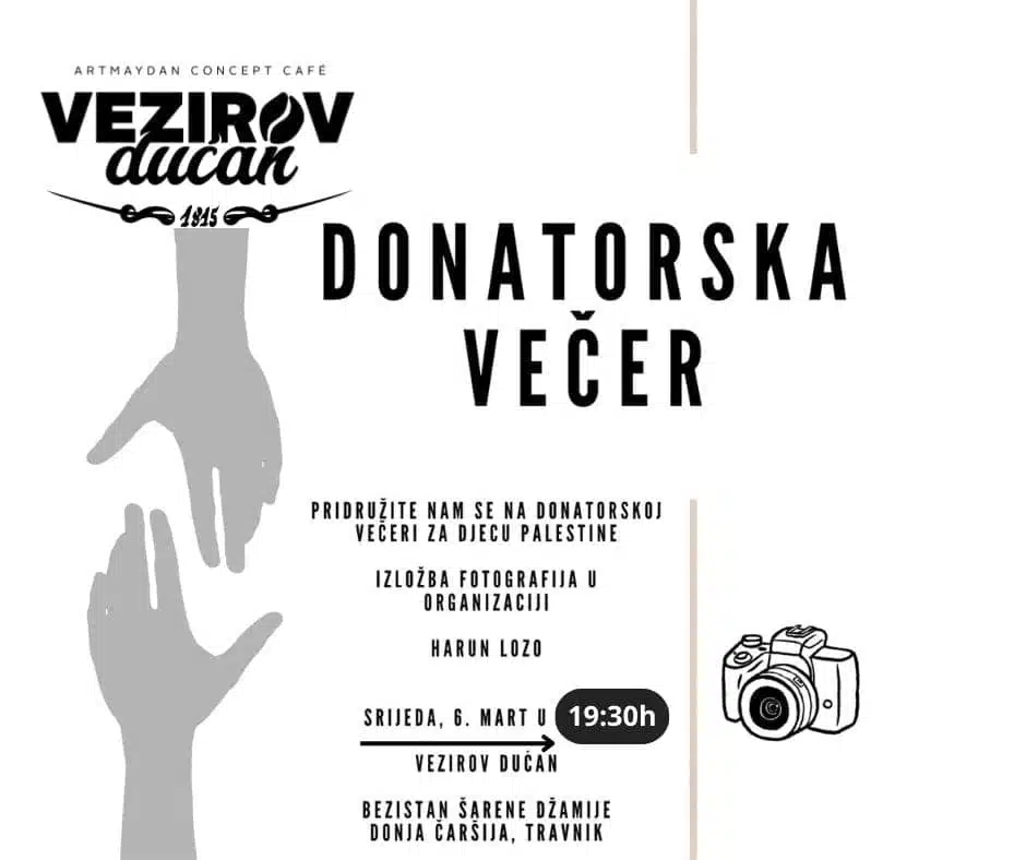 Donatorsko veče za djecu Palestine