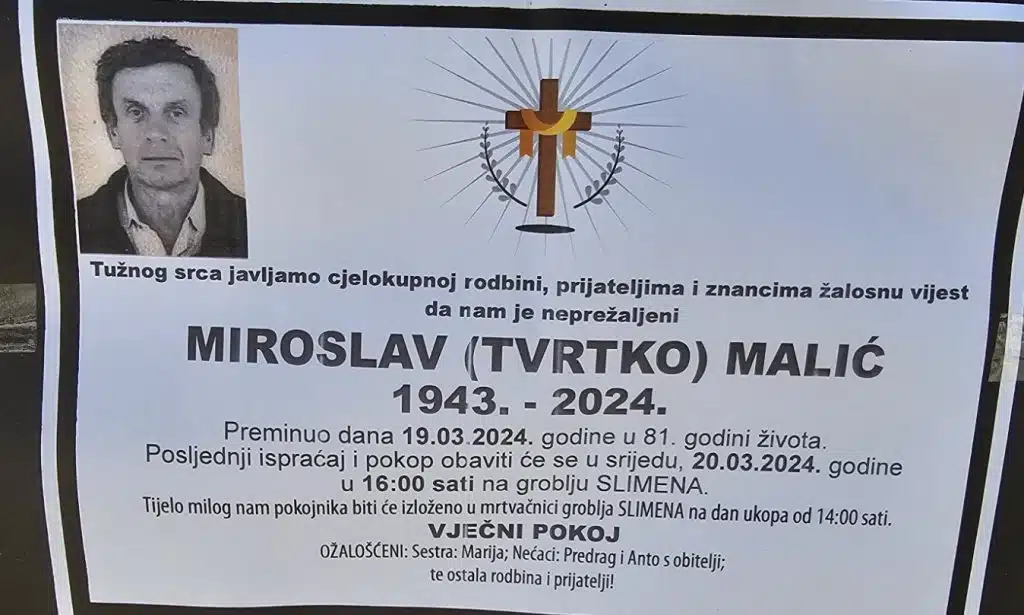 Preminuo je Miroslav Malić