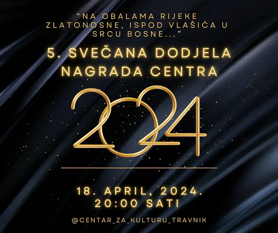 “SVEČANA DODJELA NAGRADA CENTRA” u četvrtak 18. aprila