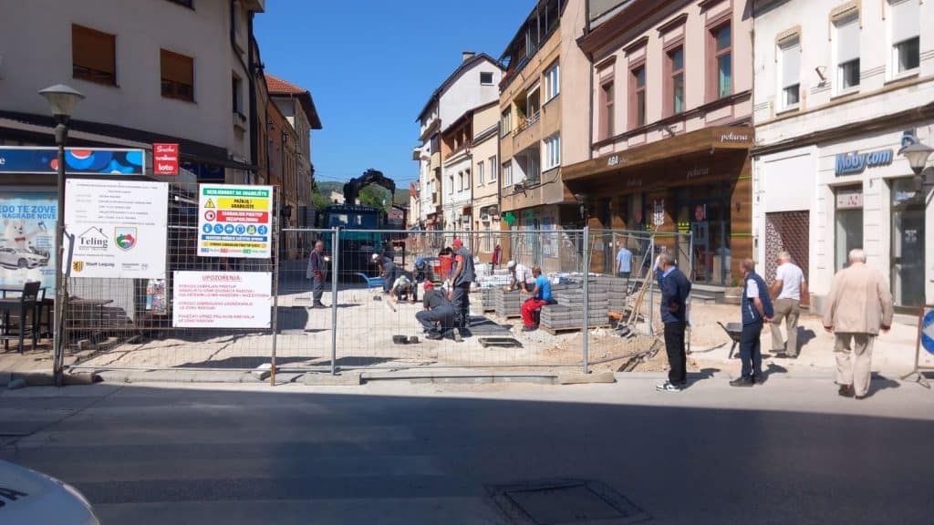 travnik: u toku rekonstrukcija bosanske ulice (foto+video)