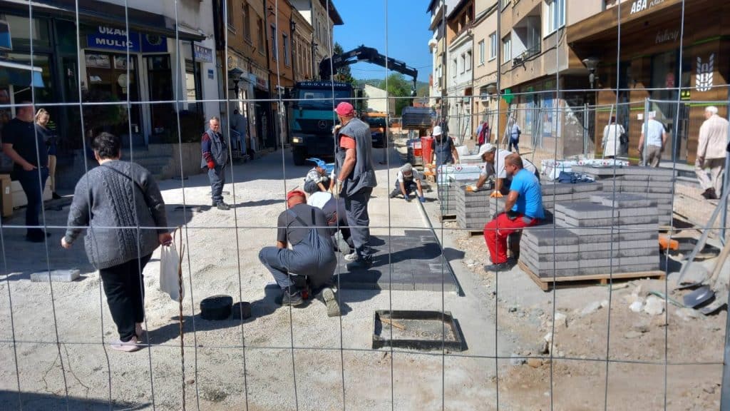 travnik: u toku rekonstrukcija bosanske ulice (foto+video)