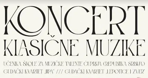 U Vitezu uskoro koncert klasične muzike učenika škole za muzičke talente Ćuprija
