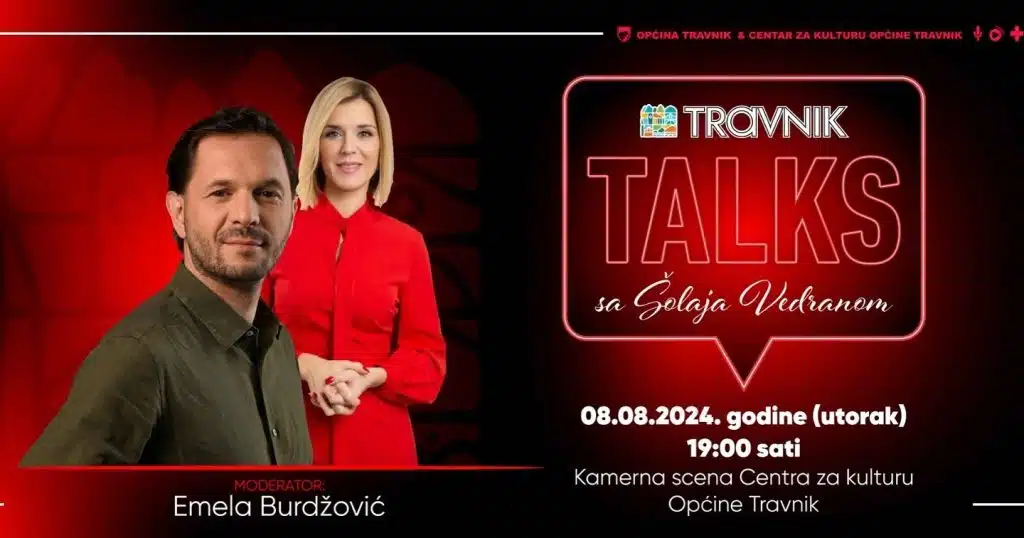 U četvrtak peto izdanje Travnik Talksa, gost Vedran Šolaja