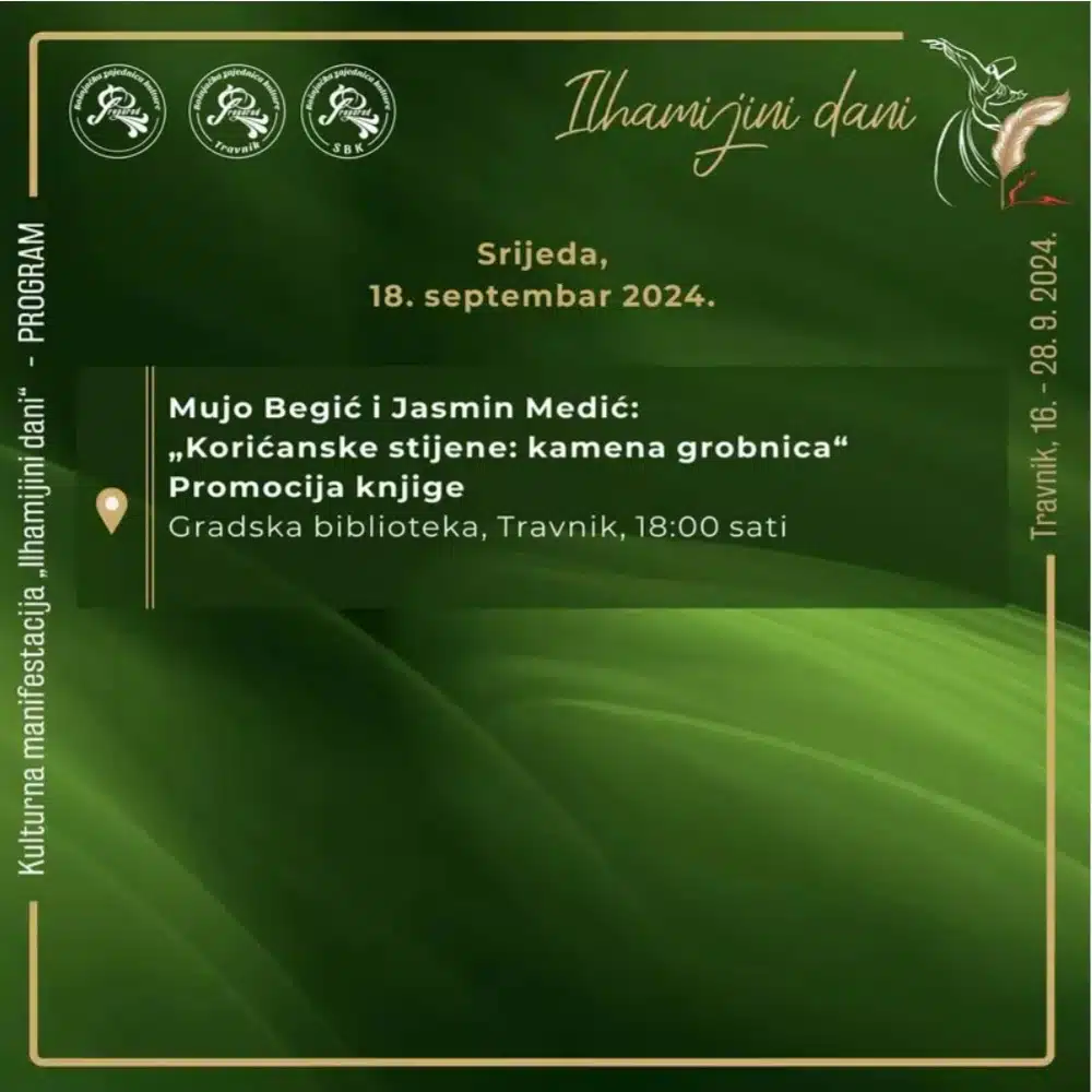 Promocija knjige „Korićanske stijene: kamena grobnica” autora dr. Muje Begića i dr. Jasmina Medića