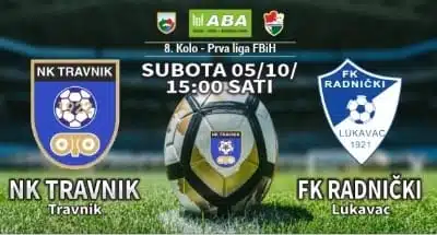 Na stadionu Pirota NK “Travnik” dočekuje FK “Radnički” Lukavac