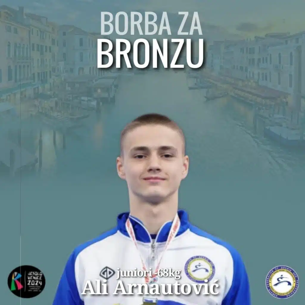 Ali Arnautović u borbi za bronzanu medalju na Svjetskom prvenstvu u Veneciji