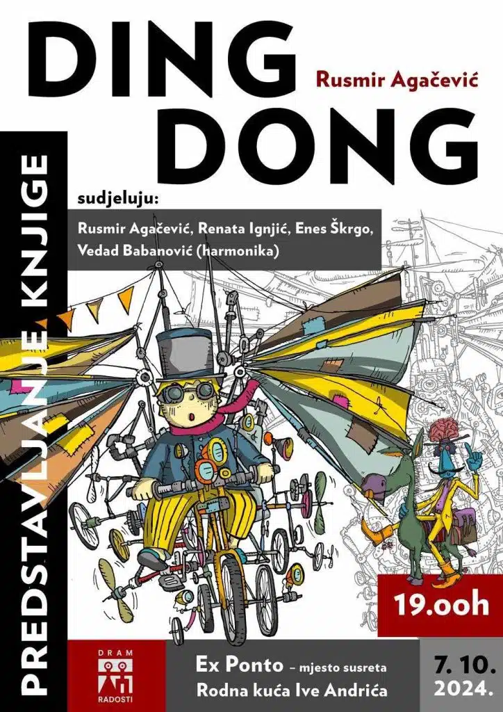 NAJAVA: Promocija knjige „DING-DONG“ autora Rusmira Agačevića