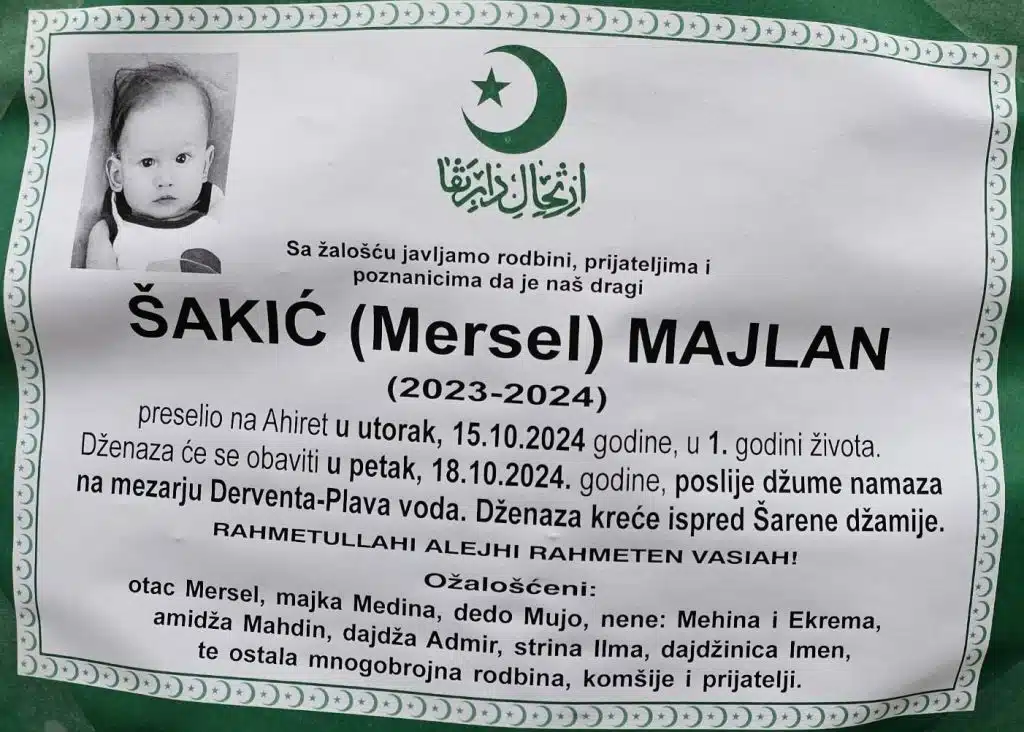 Preminuo je Šakić (Mersel) Majlan