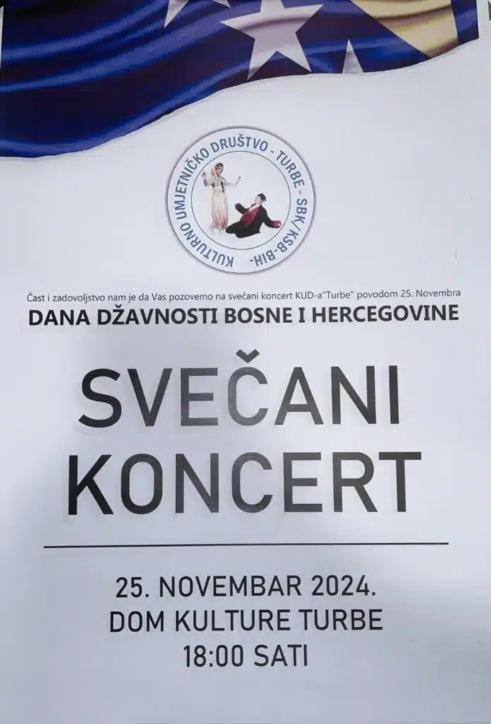 U Domu kulture Turbe svečani koncert povodom Dana državnosti