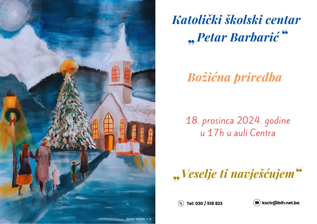 KŠC “Petar Barbarić” Travnik organizuje Božićnu priredbu i uprizorenje živih jaslica
