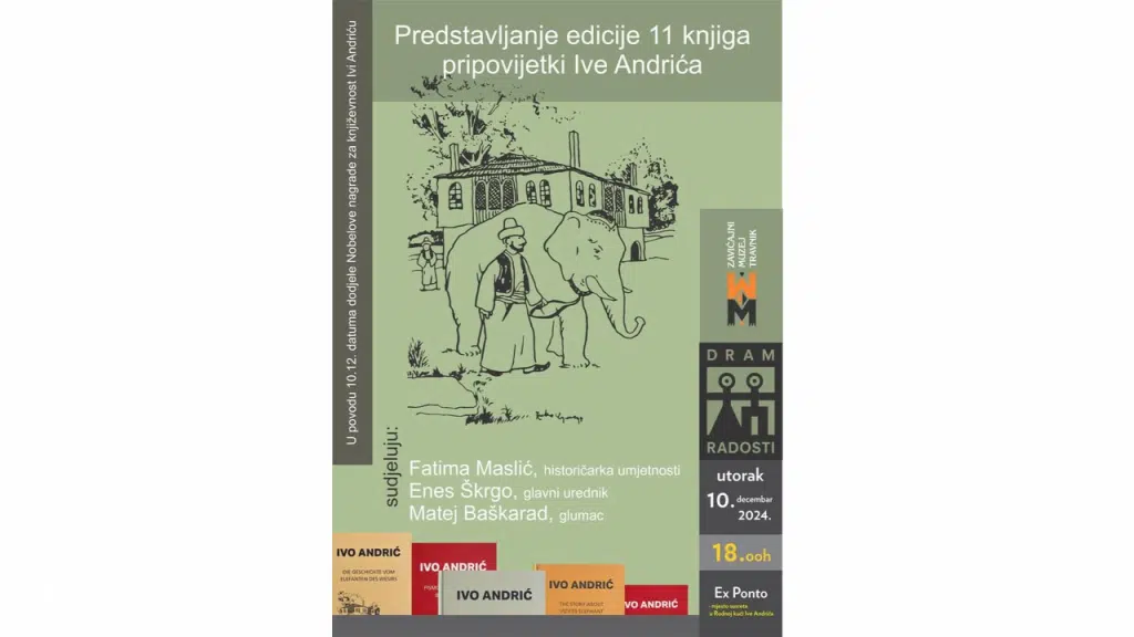 NAJAVA: Uskoro u Travniku predstavljanje edicije 11 knjiga pripovijetki Ive Andrića