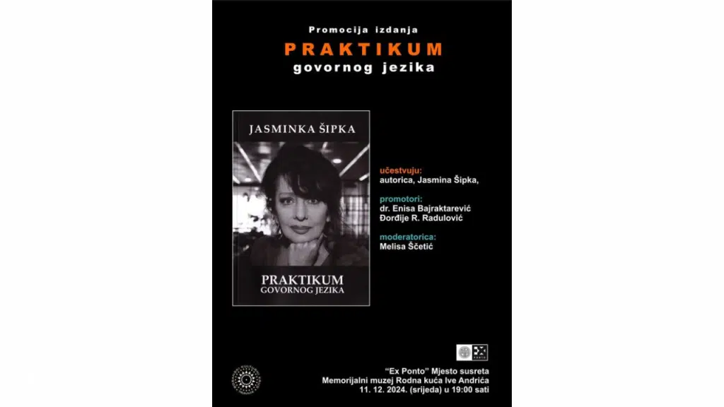 NAJAVA: Promocija knjige “Praktikum govornog jezika” Jasminke Šipke u Travniku