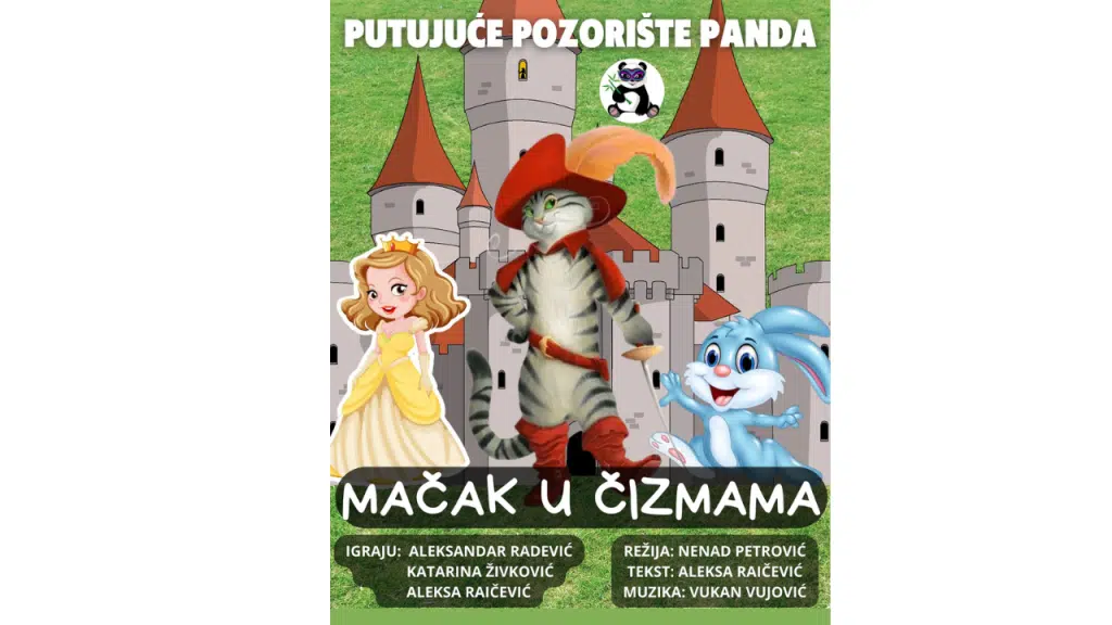 Putujuće pozorište Panda gostuje u Travniku s predstavom „Mačak u čizmama“