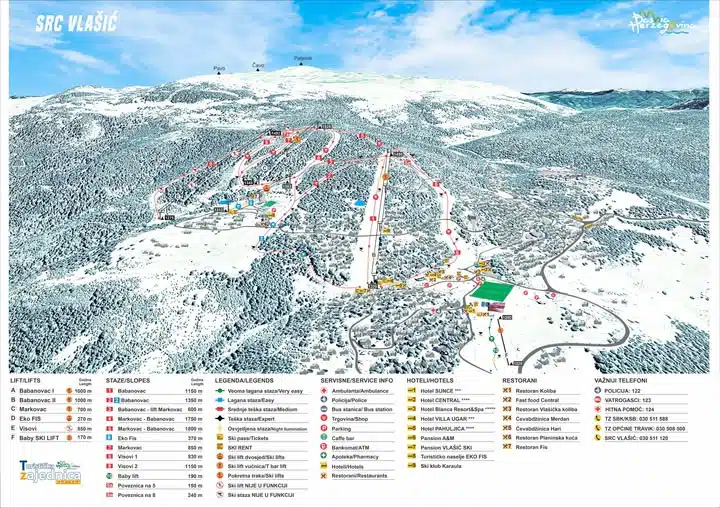 Turistička zajednica SBK izrađuje skijašku kartu SRC Vlašić