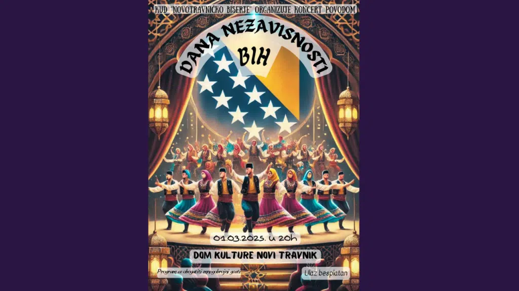 KUD “Novotravničko biserje” organizuje koncert povodom Dana nezavisnosti BiH