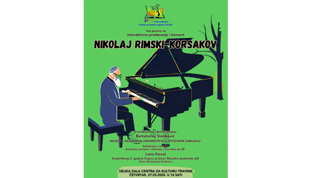 Gostujuće predavanje i koncert posvećen Rimskom-Korsakovu u Travniku
