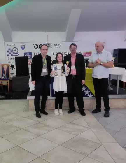 Lamija Emrović prvakinja FBiH u šahu – novi trijumf Škole šaha ŠK “Travnik”