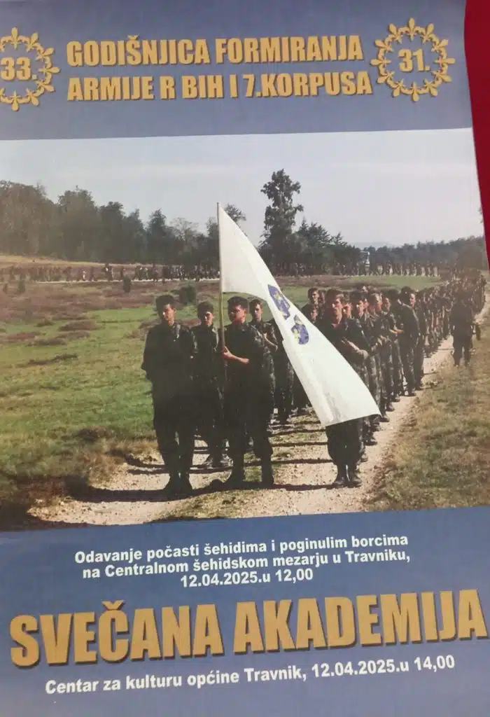 Svečana akademija povodom godišnjice formiranja Armije RBiH i 7. korpusa