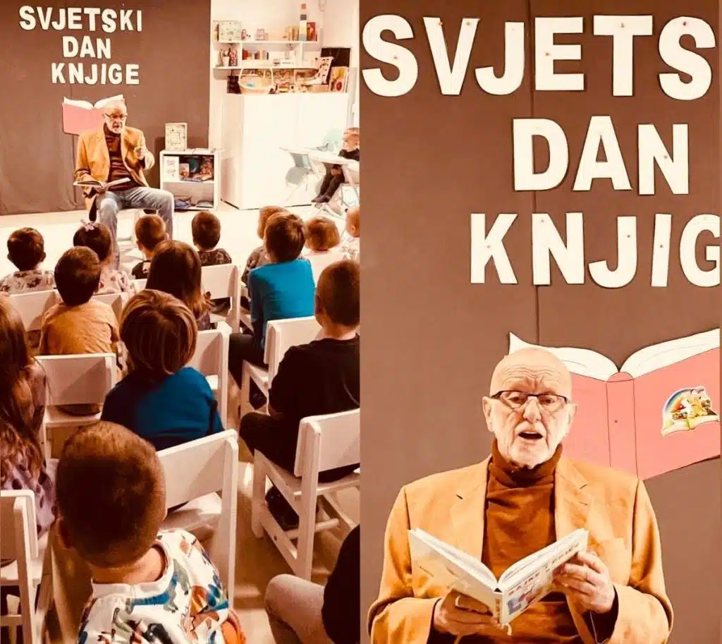 Djeca slušala bajke Rusmira Agačevića povodom Svjetskog dana knjige