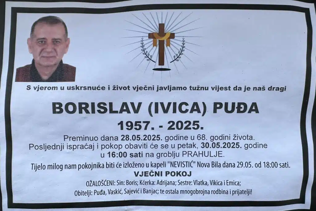 Preminuo je Borislav Puđa