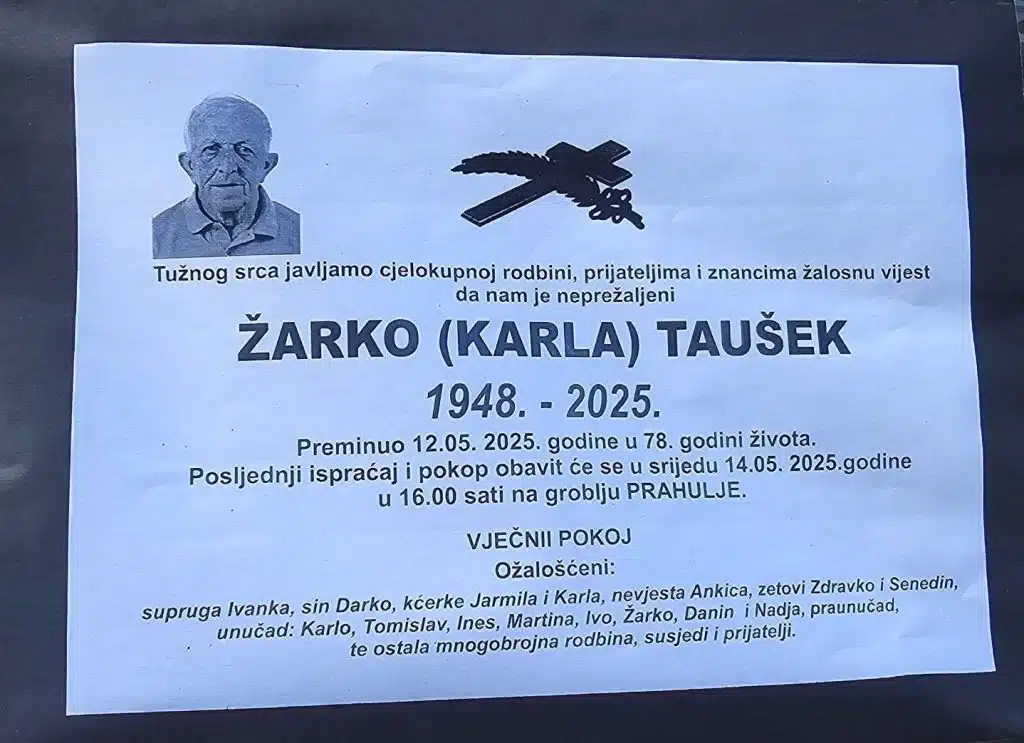 Preminuo je Žarko Taušek