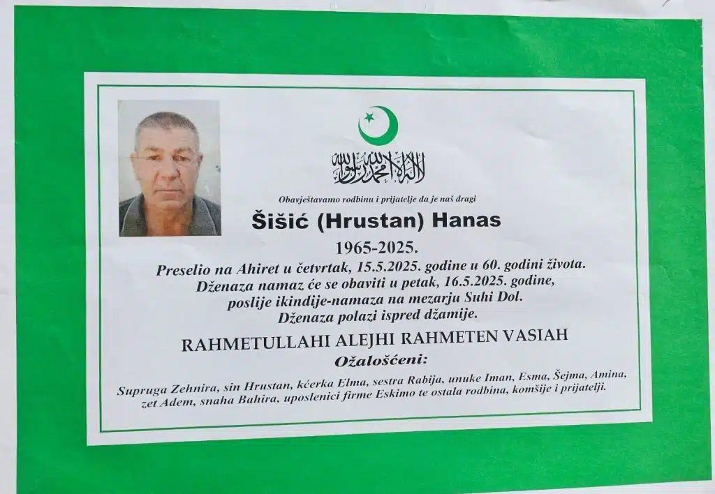 Preminuo je Šišić Hanas