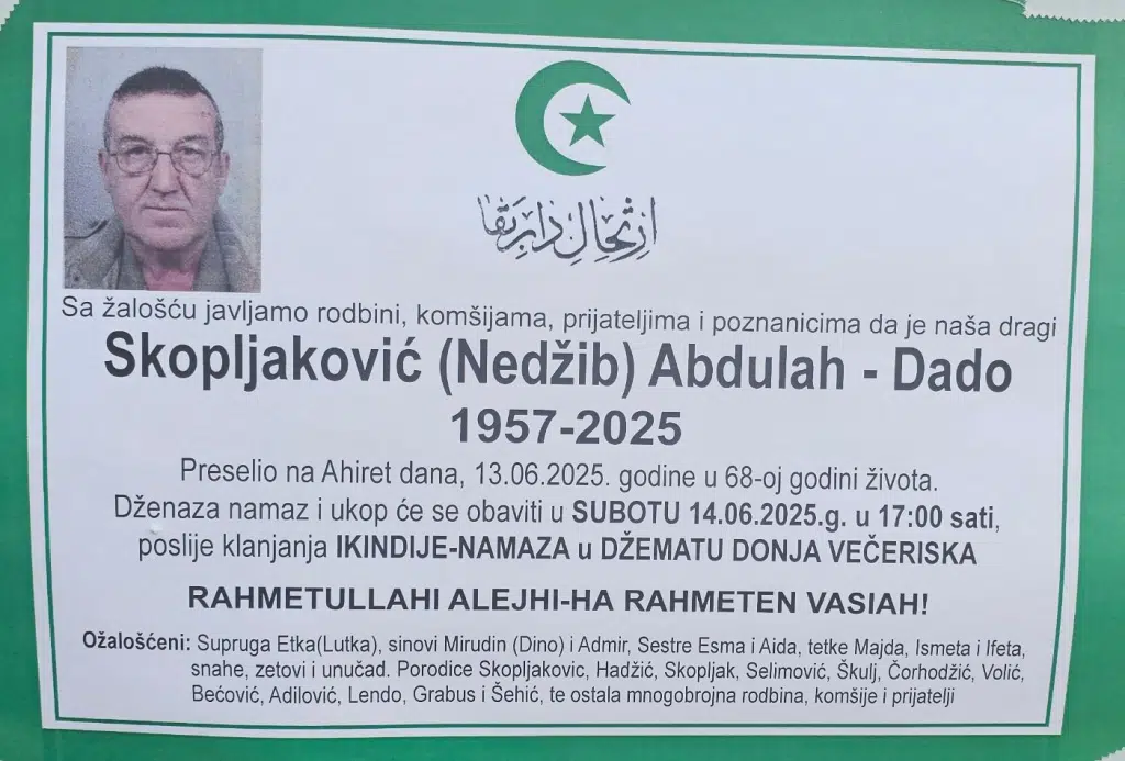 Skopljaković (Nedžib) Abdulah – Dado