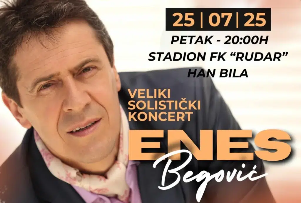Enes Begović stiže u Han Bilu: Spektakularan koncert na stadionu FK „Rudar“ ove sedmice