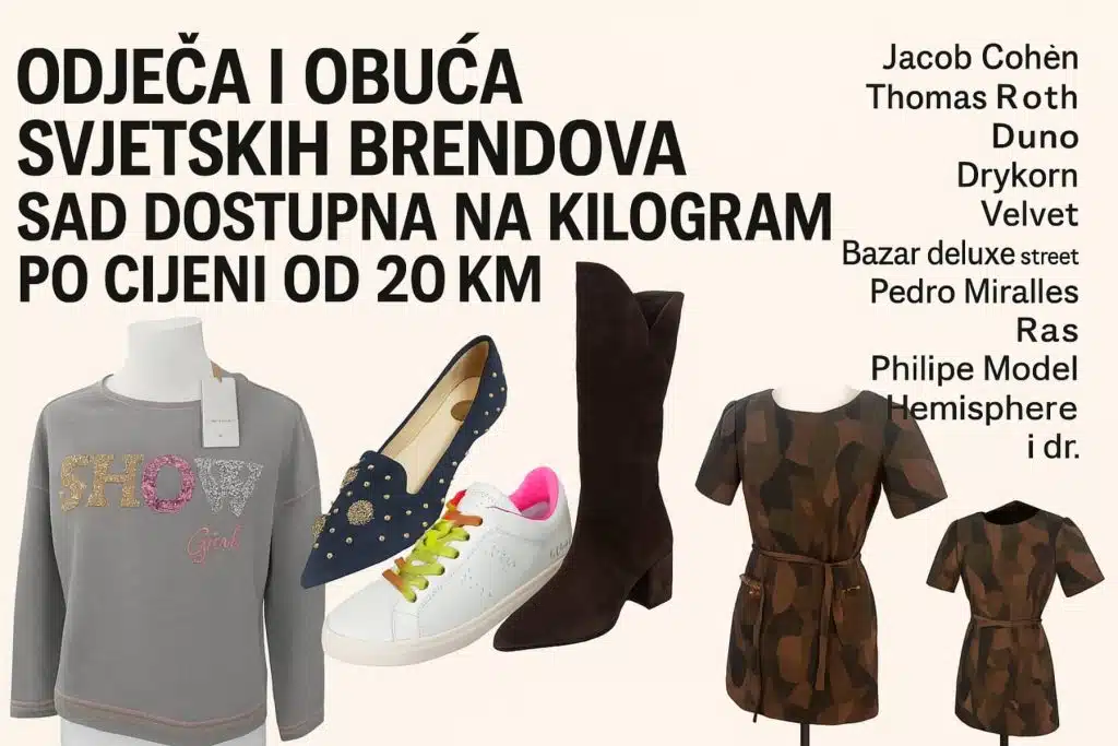 Velika rasprodaja luksuzne odjeće i obuće u Luciusu Vitez, samo 20 KM/kg (FOTO)
