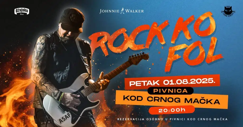 Rock Ko Fol ponovo u pivnici Kod Crnog Mačka, nezaboravna rock večer 1. avgusta