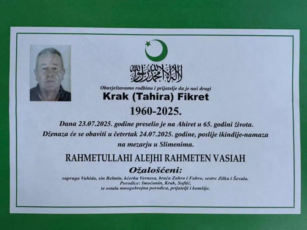 Krak (Tahira) Fikret 1960-2025.