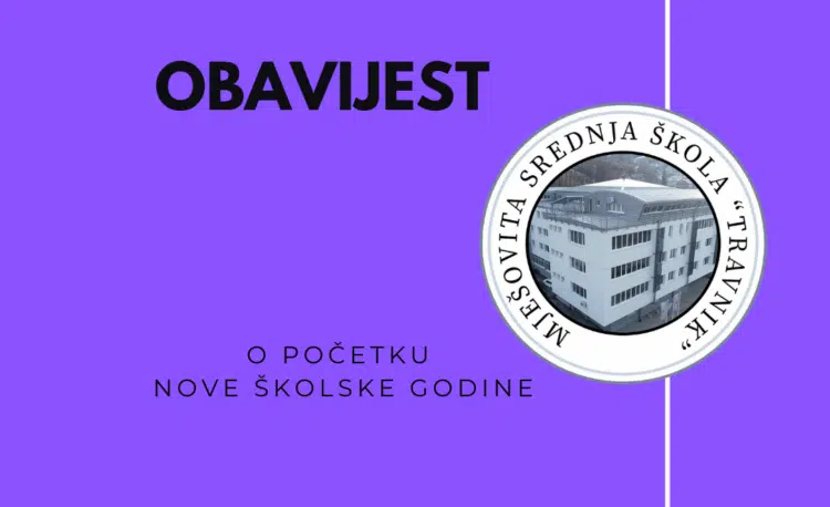 Početak nove školske godine u Mješovitoj srednjoj školi Travnik