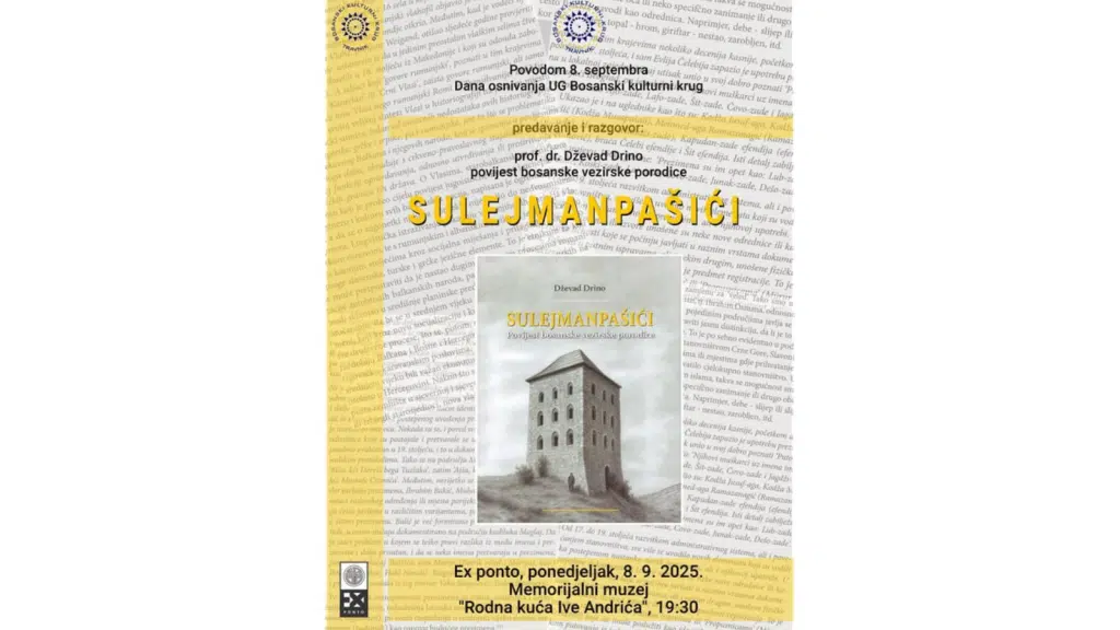 U Travniku večeras predavanje o knjizi ”Sulejmanpašići. Povijest bosanske vezirske porodice”