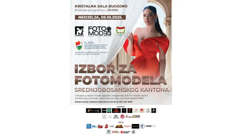 Zbog Dana žalosti odgođen Izbor za Fotomodela Srednjobosanskog kantona, poznat novi termin