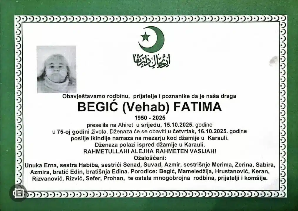BEGIĆ (Vehab) FATIMA