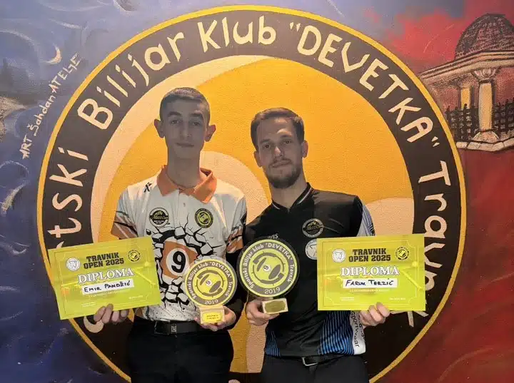 Travnik Open 2025: Faruk Terzić osvojio peti jubilarni turnir, Emir Pandžić briljirao pred domaćom publikom
