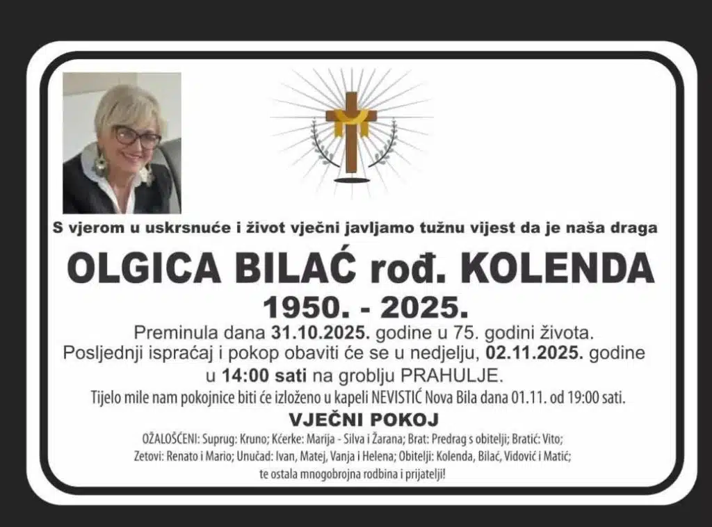 OLGICA BILAĆ rođ. KOLENDA