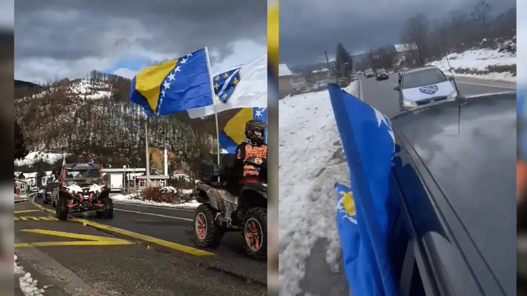 (VIDEO) Pogledajte spektakularni auto-defile u Busovači za Dan državnosti BiH
