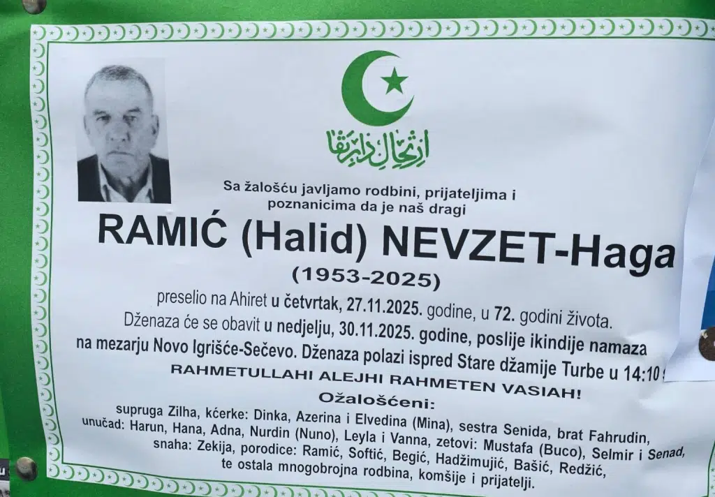 RAMIĆ (Halid) NEVZET-Haga