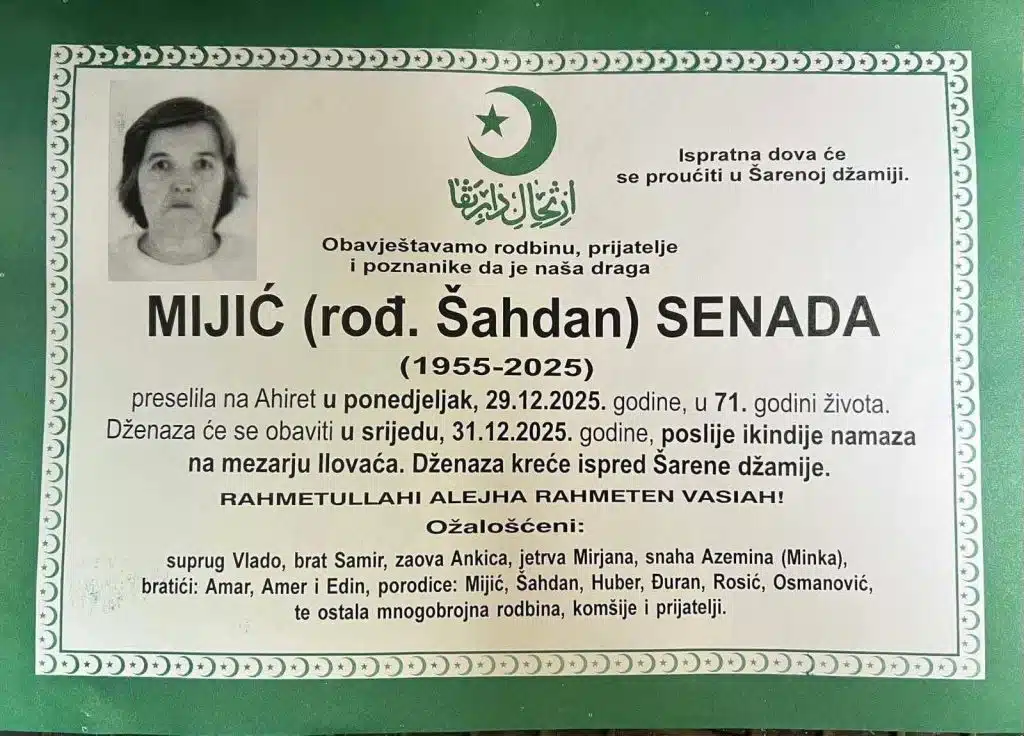 MIJIĆ (rođ. Šahdan) SENADA