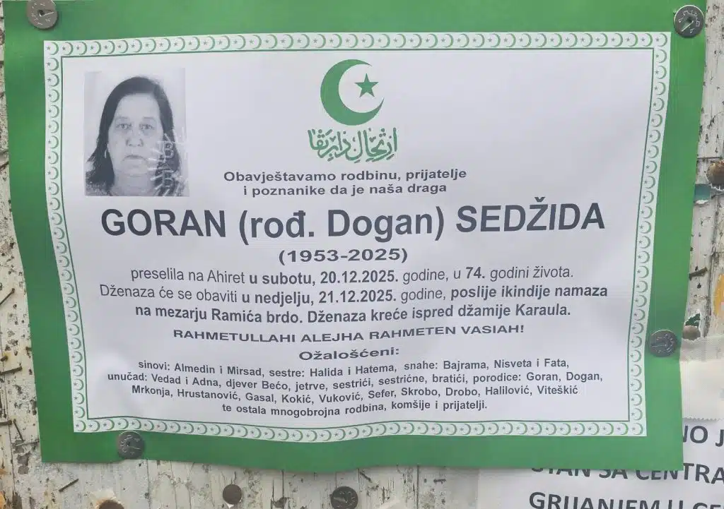 GORAN (rod. Dogan) SEDŽIDA