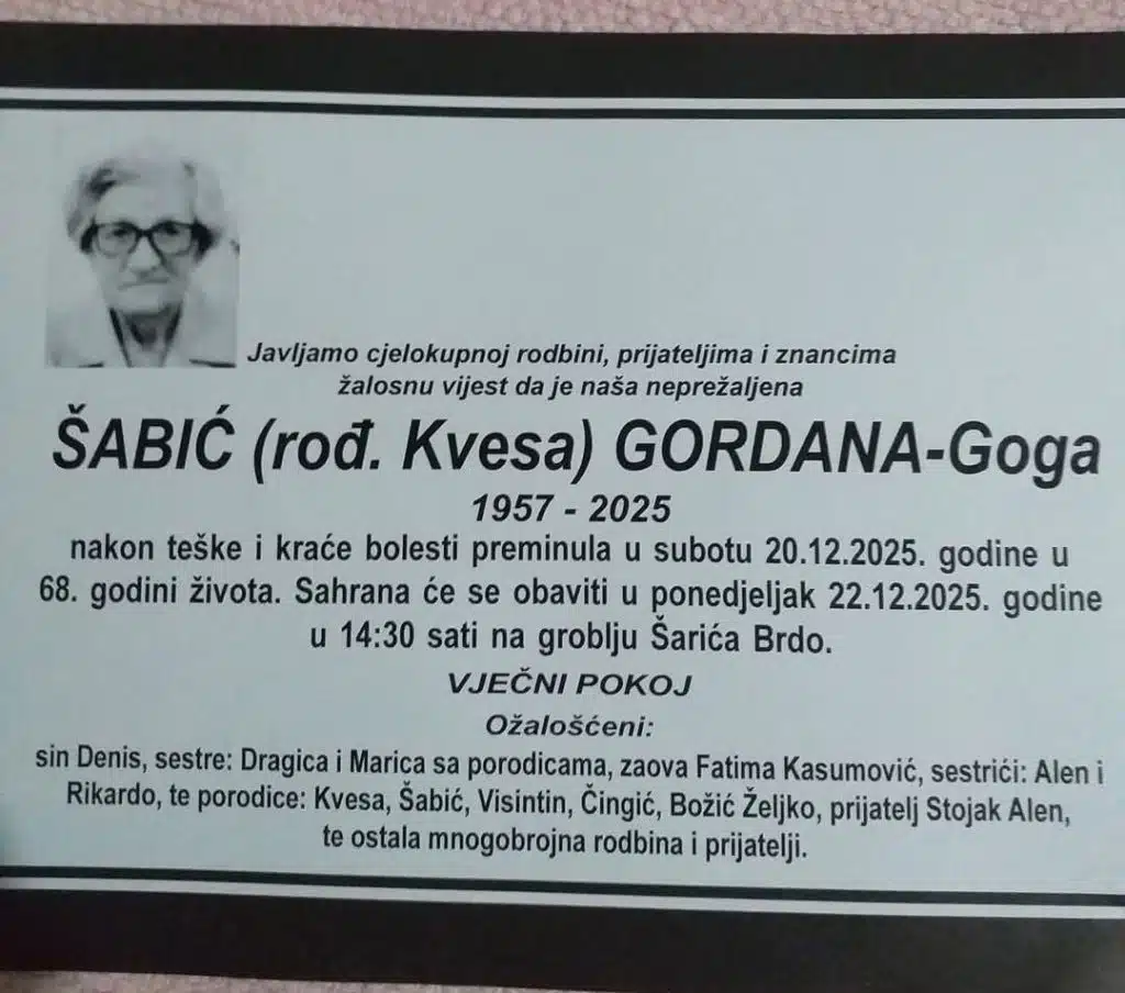 ŠABIĆ (rod. Kvesa) GORDANA-Goga