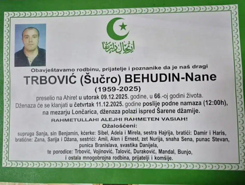 TRBOVIĆ (Šučro) BEHUDIN-Nane