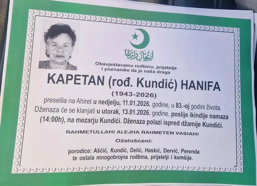 KAPETAN (rođ. Kundić) HANIFA