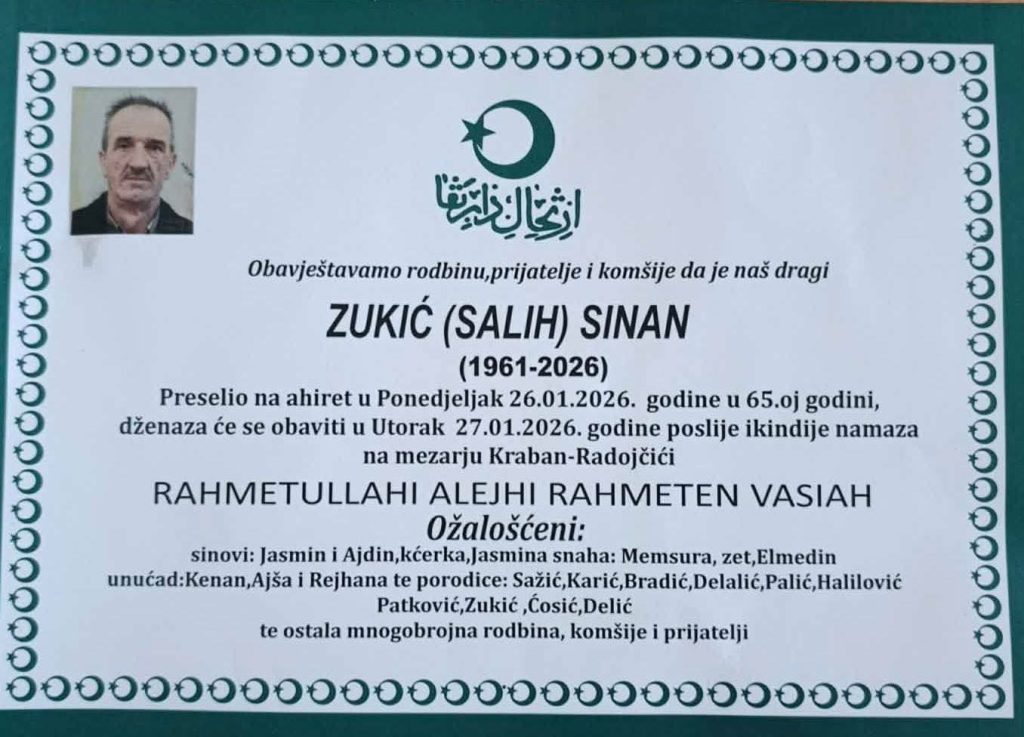 ZUKIĆ (SALIH) SINAN
