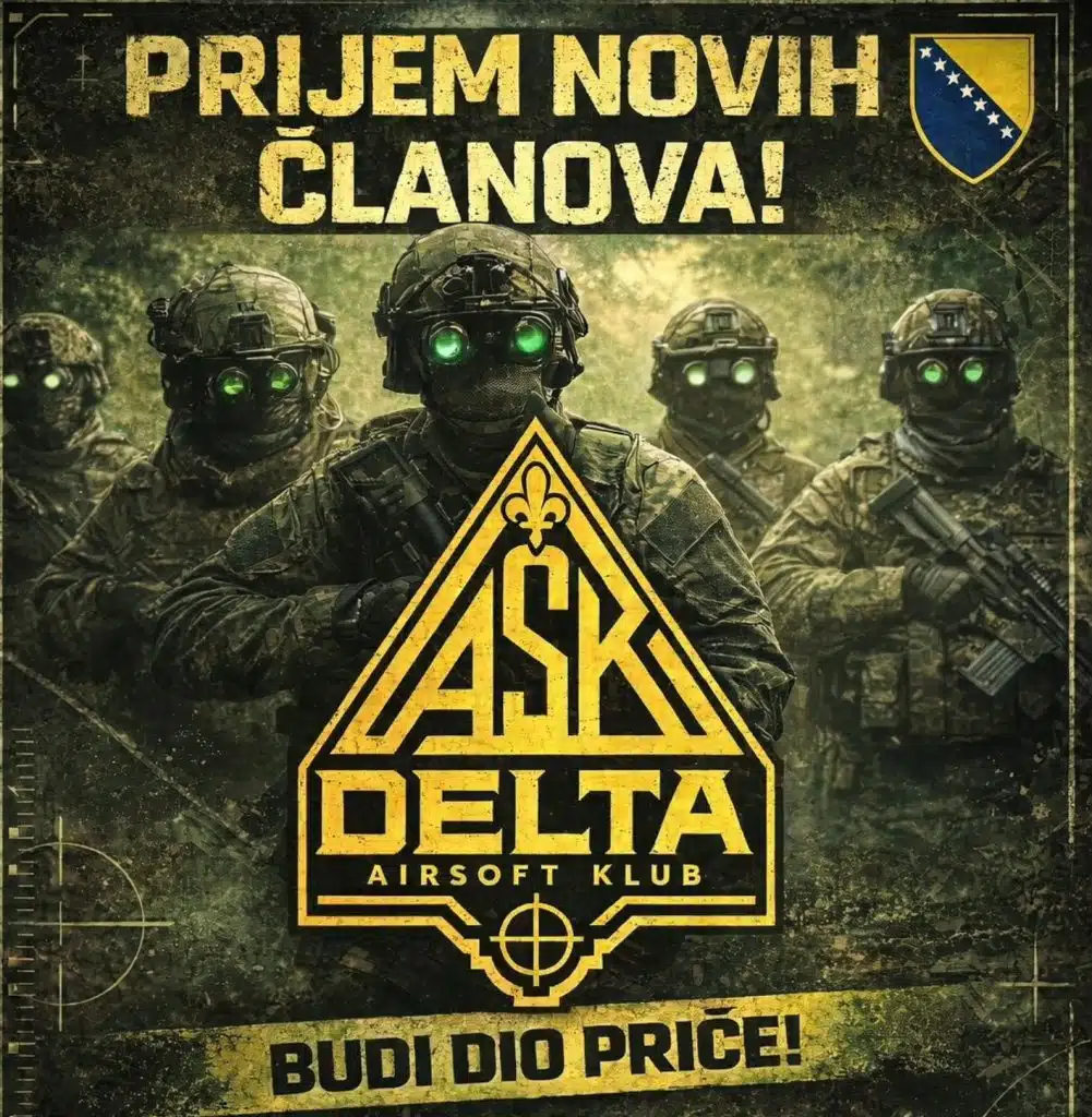 Postani dio adrenalinske ekspedicije: Prijem novih članova u Airsoft Klub Delta Travnik!