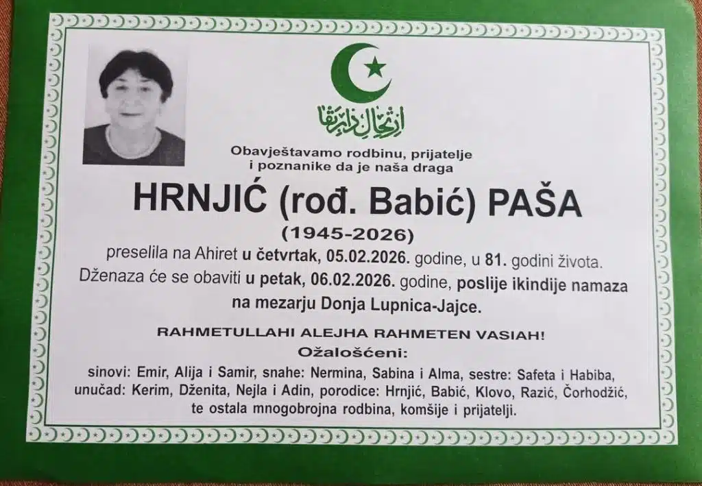 HRNJIĆ (rod. Babić) PAŠA