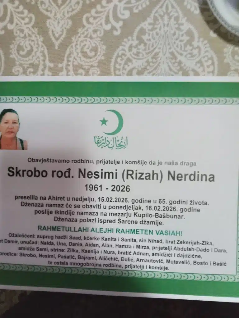 Skrobo rođ. Nesimi (Rizah) Nerdin