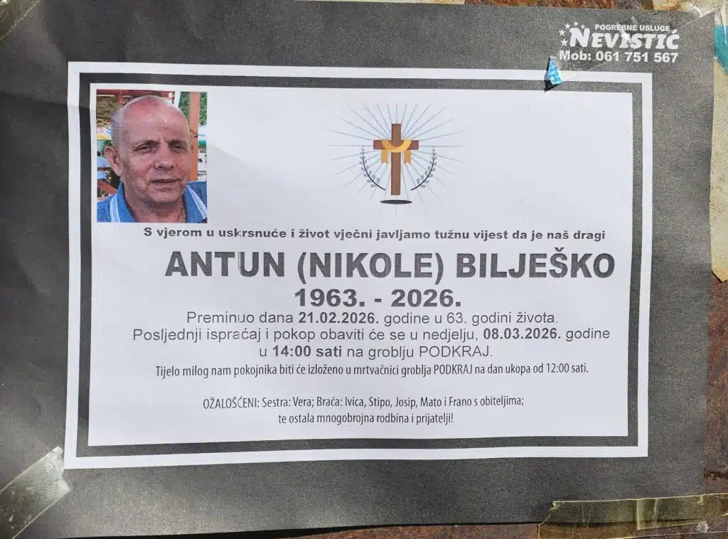ANTUN (NIKOLE) BILJEŠKO